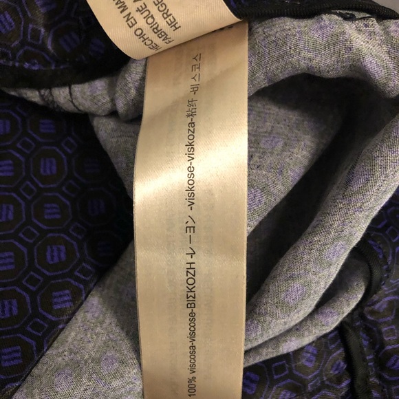 Massimo Dutti satin pants - purple print. NWOT - Picture 5 of 5